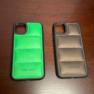 2pc PANTONE X F21 puffer color phone cases for IPHONE 11